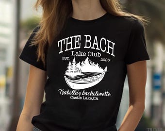 Bachelorette Party Lake Shirt, Custom Name Location Bridal Party Tee, Nature Lover Bach Party Tees, Camping Girls Trip Shirt, Camp Bride Tee