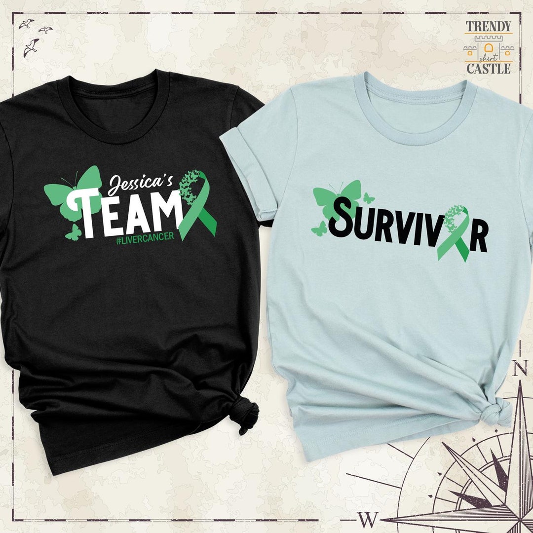 Liver Cancer Shirt, Green Ribbon Tee, Liver Transplant Tee, Liver ...