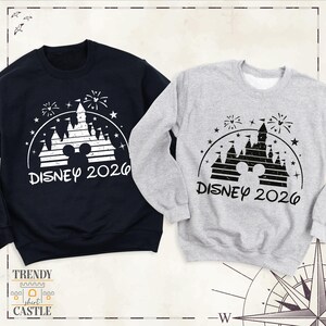 Sudadera Disney 2026, viaje familiar a Disneyland, camiseta de manga larga personalizada para vacaciones en Disney, sudadera con capucha familiar de Disneyworld, suéter Disney imagen 7