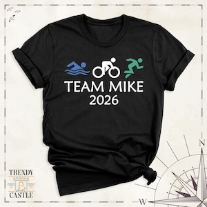 Triathlon Shirt Custom Team Name Triathlon 2026 Tee by TSC