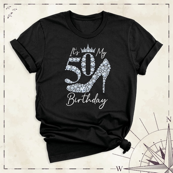 Hello Fifty Shirt, Its My 50 Birthday Tee, 1974 Women Birthday Gift Tshirt, Turning 50 Birthday Party Shirt, 50th Birthday Gift Outfit
