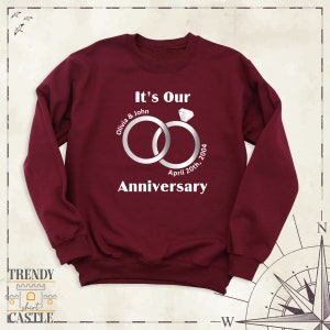 Its Our Anniversary Sweatshirt by TrendyShirtCastle