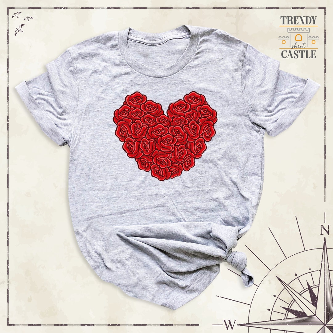 BOHO LOVE shirt stripes  rose hearts main image 1