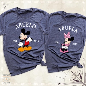 Disney Grandma Shirt, Family Disney Shirt, Disney Abuelo Abuela Shirt, Disneyworld Shirts, Disney Grandpa Tee, Disney Family Trip Tshirt