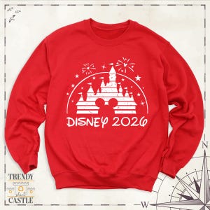 Sudadera Disney 2026, viaje familiar a Disneyland, camiseta de manga larga personalizada para vacaciones en Disney, sudadera con capucha familiar de Disneyworld, suéter Disney imagen 2