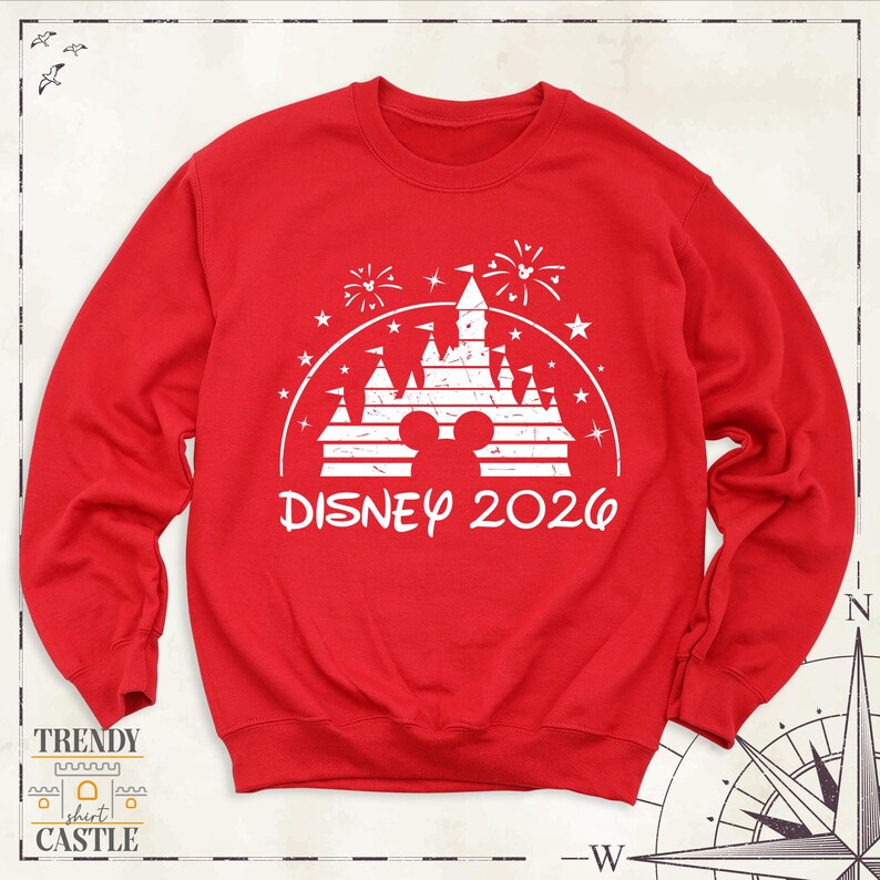 Sudadera Disney 2026, viaje familiar a Disneyland, camiseta de manga larga personalizada para vacaciones en Disney, sudadera con capucha familiar de Disneyworld, suéter Disney imagen 2