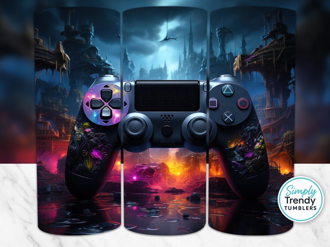 Video Game Controller Tumbler Wrap, Gamer Sublimation Design (PNG) - Etsy