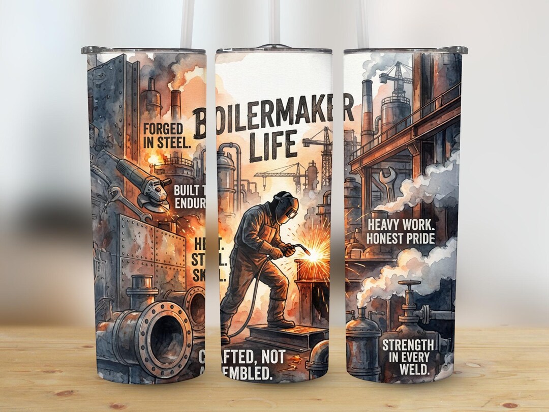 Boilermaker Life Digital Download, Forged in Steel Tumbler Wrap, Heavy ...