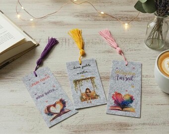 Bookmark with your own image | with name | custom design | personalized | gift for bookworms | love of reading | book lover | learning to read