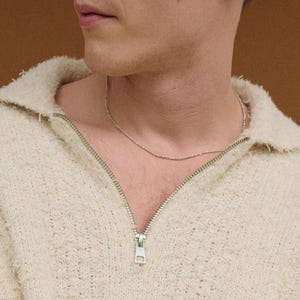 Pearl necklace for men, Waterproof mens jewelry, Minimalist real pearl necklace, Unique gifts for him, Gift idea for boyfriend, Fathers day