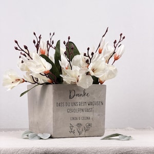 Abschiedsgeschenk Kindergarten mit Name | Blumentopf personalisiert Gravur, Erzieherin Dankeschön, Lehrer Kita Abschied, Ruhestand Geschenk