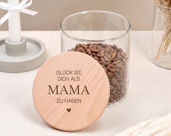 Moederdagcadeau: bewaarpot met gravure | Gepersonaliseerd cadeau voor Moederdag, verjaardagscadeau voor mama, leuk cadeau-idee voor mama