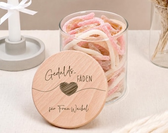 Gepersonaliseerde opbergpot, afscheidscadeau voor kleuterjuf of peuterleidster | Cadeau-idee voor afscheid, geldgeschenk voor kleuters, geduldpot