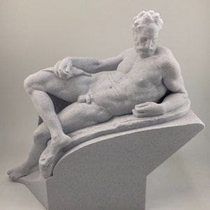 Michelangelo Renaissance sculpture Allegory of Dusk 7.9 inch/200 mm, museum reproduction