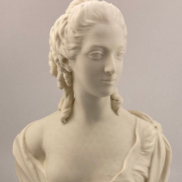 Klasyczna rzeźba Louis-Claude Vasse Madame Victoire 7,9 cala/200 mm, reprodukcja muzealna