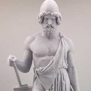 Thorvaldsen classical sculpture Vulcan 9.8 inch/250 mm, museum reproduction