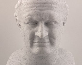 Roman sculpture Vespasian 7.9 inch/200 mm, museum reproduction