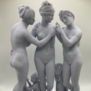 Thorvaldsen sculptuur The Three Graces 9,8 inch/250 mm, museumreproductie