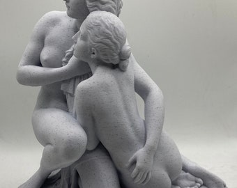 Sculpture classique Baignade Filles 7,9 pouces/200 mm, reproduction de musée