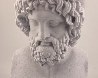 Escultura griega Asklepios 7,9 pulgadas/200 mm, reproducción de museo