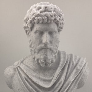 Roman sculpture Lucius Aulus Verus 7.9 inch/200 mm, museum reproduction