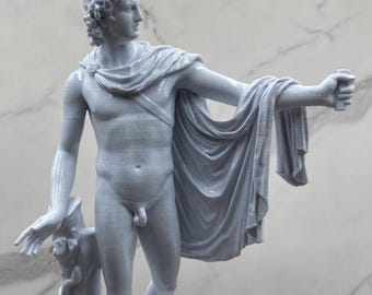 Escultura grega Apollo Belvedere 14,4 polegadas/365 mm, reprodução de museu