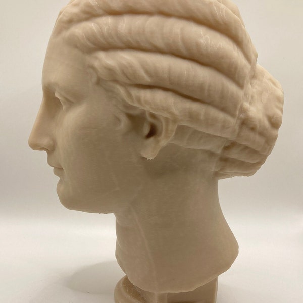 Greek sculpture head of a woman 7.9 inch/200 mm, museum reproduction