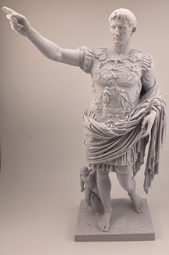 ローマ彫刻 プリマ・ポルタ・アウグストゥス 9.8 インチ/250 mm