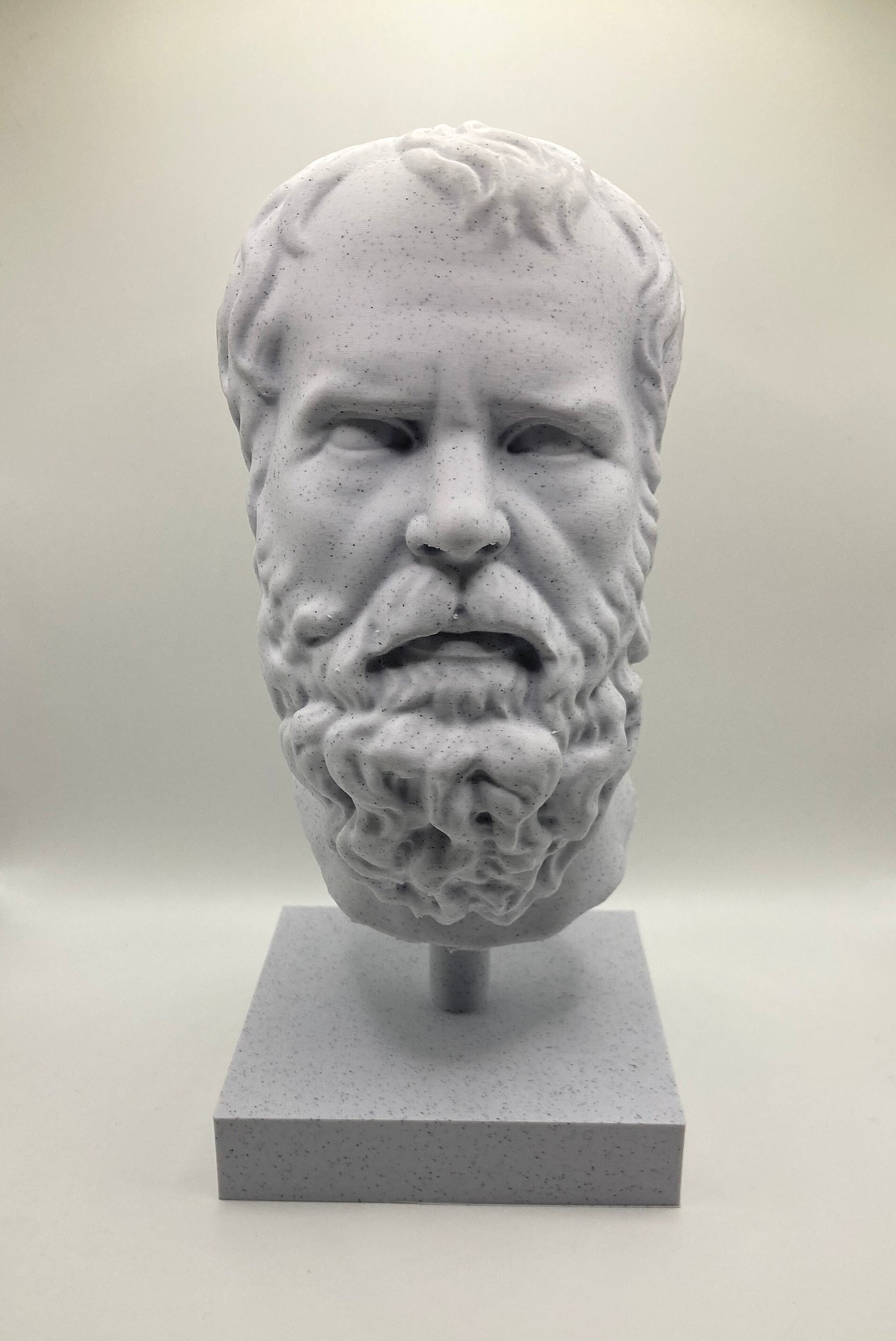 Griekse sculptuur hoofd van Socrates 9,3 inch/235 mm, museumreproductie