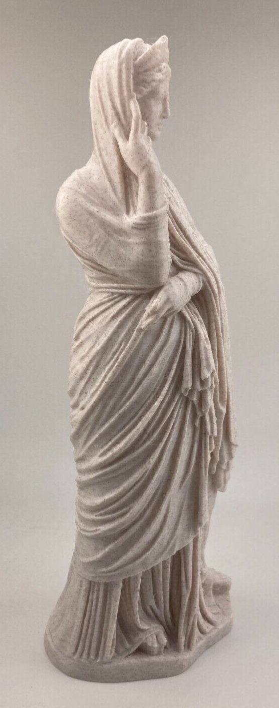 ローマ彫刻女性像「プディシティア」9.8インチ/250mm、美術館複製