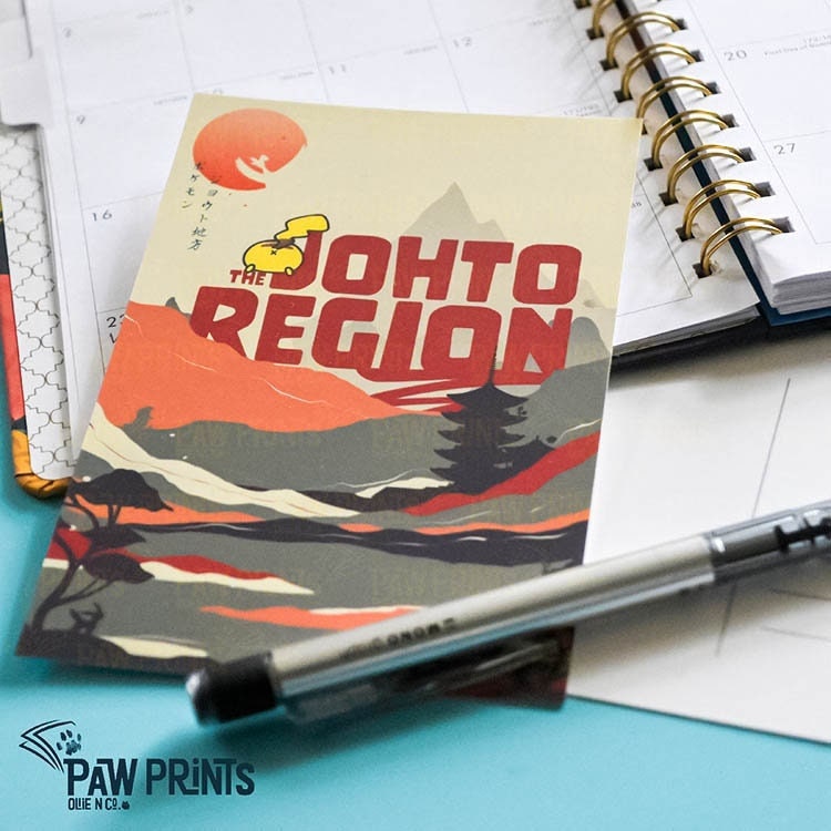 4x6 Pokemon Region Travel Art Postcards | Digital Print | Video