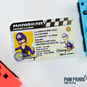 Custom Kart Racing ID Card | Gag License | Racing video game gift