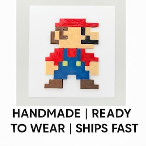 8-Bit Video Game Croc Charm | Mario Inspired Shoe Charm for Crocs | Gamer Gift | Retro Pixel Art Accessory