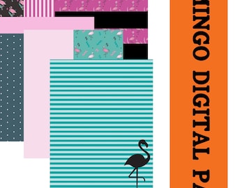 Carta digitale fenicottero