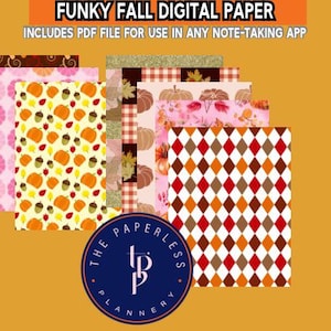 Digitaal papier Funky Fall