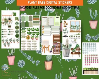 Pegatinas digitales de Plant Babe