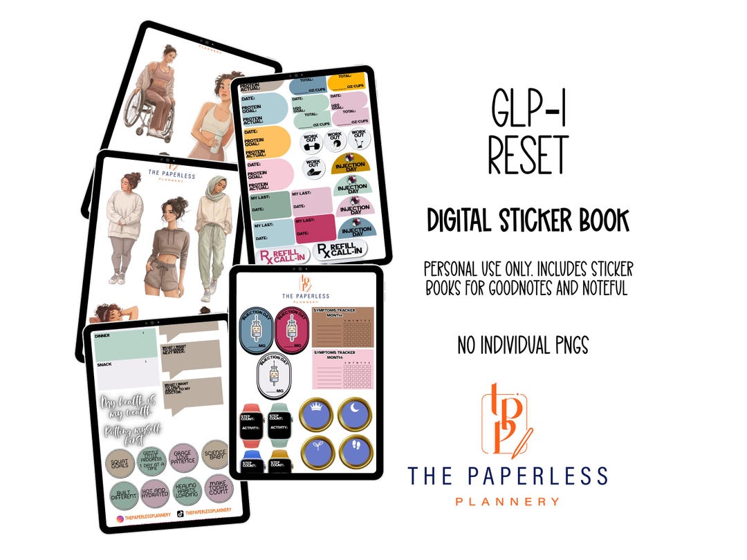 GLP-1 Reset Digital Stickers - Etsy