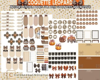 Coquette Leopard Digital Stickers