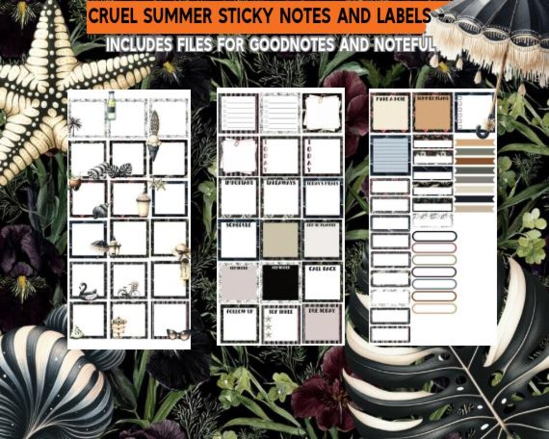 Cruel Summer Sticky Notes and Labels - Etsy