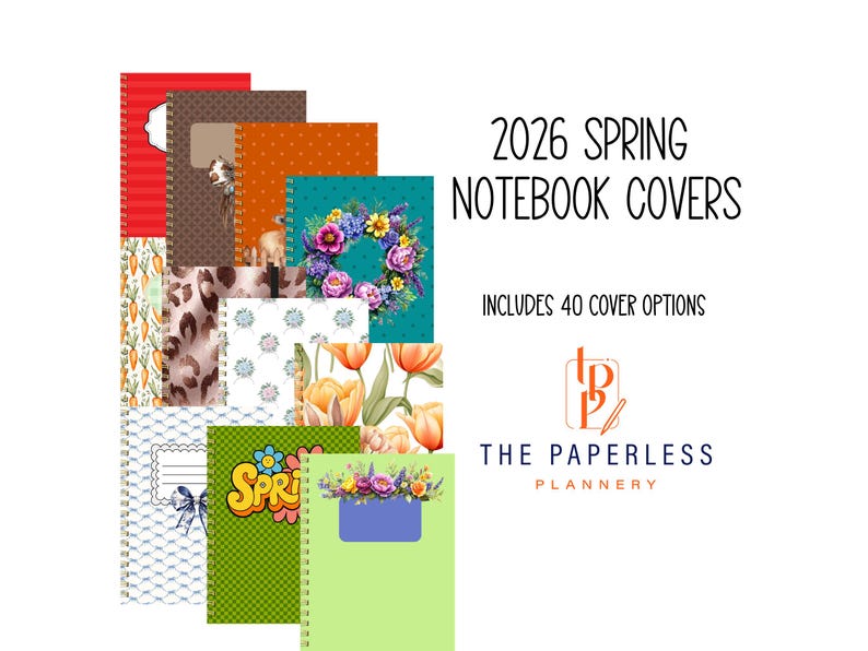 2026 Spring Notebook Covers - Etsy