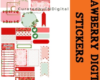 Strawberry Digital Stickers