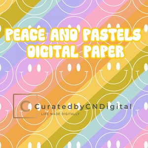 Digitaal papier Peace and Pastel