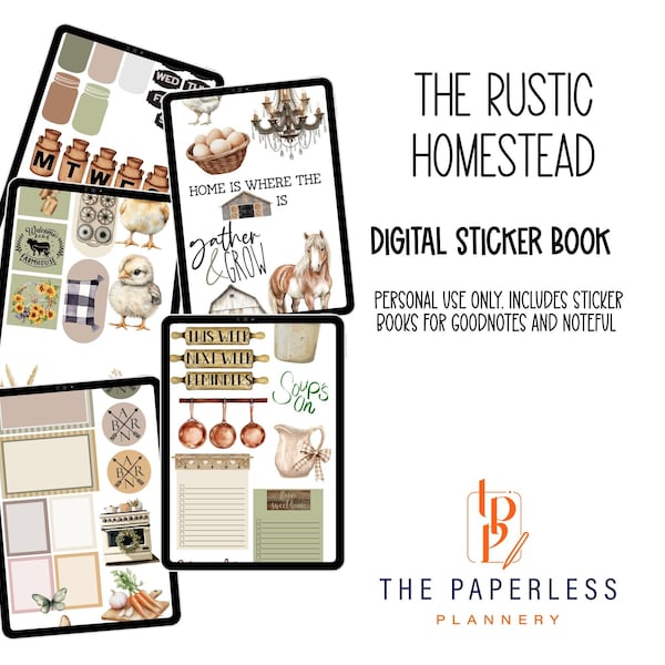 The Rustic Homestead Digital Stickers