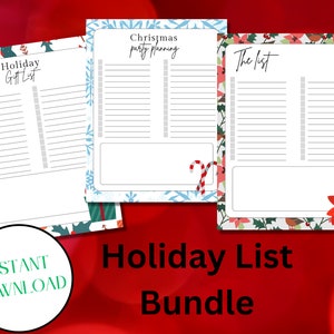 Holiday List Bundle