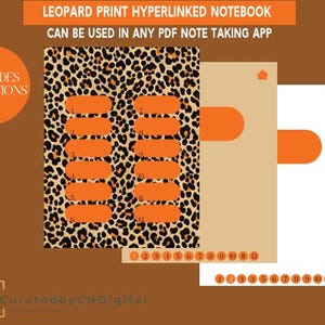 Leopard Print Hyperlinked Notebook