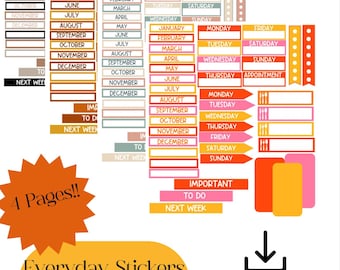 Everyday Digital Stickers for Goodnotes Vol. 1