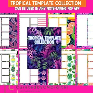 Tropische sjablonencollectie