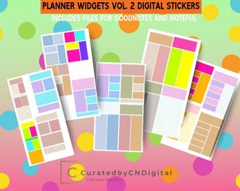 Plannerwidgets vol. 2 voor Goodnotes en Noteful