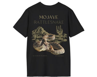 Chemise de serpent à sonnette, chemise de serpent à sonnette de Mojave, chemise de faune, T-shirt unisexe, chemise de conservation