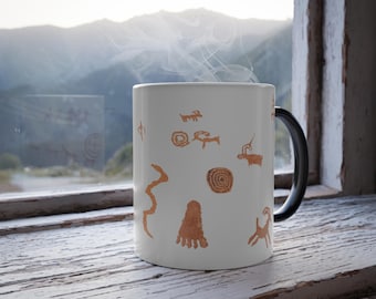 Mug morphing couleur pétroglyphe, 11 oz